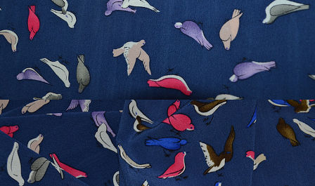 silk printed fabric